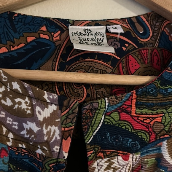 Parsley & Sage Colorful Paisley Women's Jacket - Picture 6 of 10